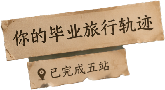 你的毕业旅行轨迹